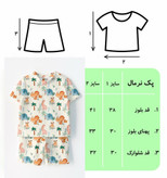 ست تیشرت و شلوارک تابستانه اسپرت (2تا4سال) طرح جانگل